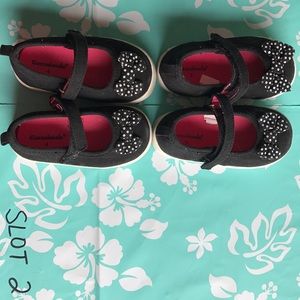 2 pair Garanimals Mary Jane style size 4 & 5